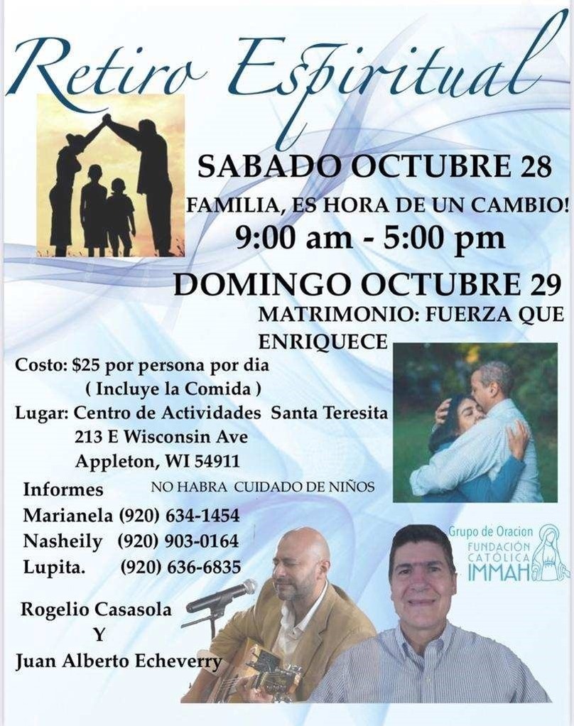 Retiro Espiritual St. Therese/Green Bay Appleton, WI